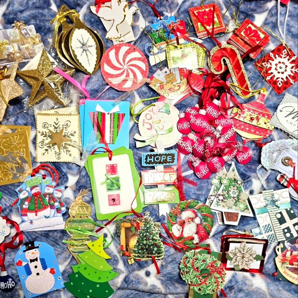 NWOT LOT OF 85 FUN XMAS TAGS